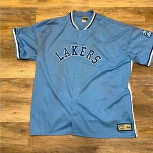 LA Lakers button up jersey — hardwood classics